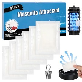 6 Pack Mosquito Attractant Bait Refill Cartridge, Mosquito Lure Biting for Bug Zapper & Fly Traps Enhances Catch Rates, Compatible with All Mosquitoes Trap Outdoor Indoor
