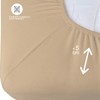 Buymax Jersey Fitted Sheet, 100% Cotton, Base Height, High Base,