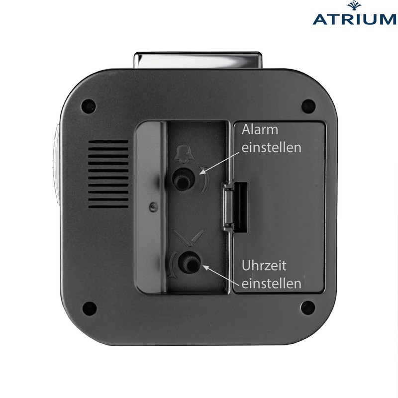 Atrium Seniorenwecker extra deutlich Analog Quarz ohne Ticken große Zahlen
