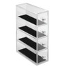 InterDesign Clarity 4 Drawer Flip Tower Jewelry Box, Clear