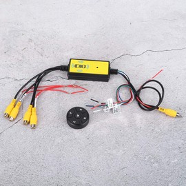 Bediffer Auto-Rückfahrkamera-Splitter-Schalter, 4 Eingänge 1 Auto-Video-Umschalter Videosystem Autoteile für Umschalter Konverter Video