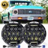 JESUO For 1967-1972 Chevy C10 7inch round LED Headlights Round