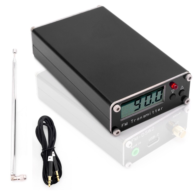 0.5W Frequency Modulation Emitter 76-108Mhz 500mW Digital Display Stereo Transmitting