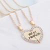 MenYiYDS 2 Pcs BFF Necklaces Friendship Necklace Best Friends Girls