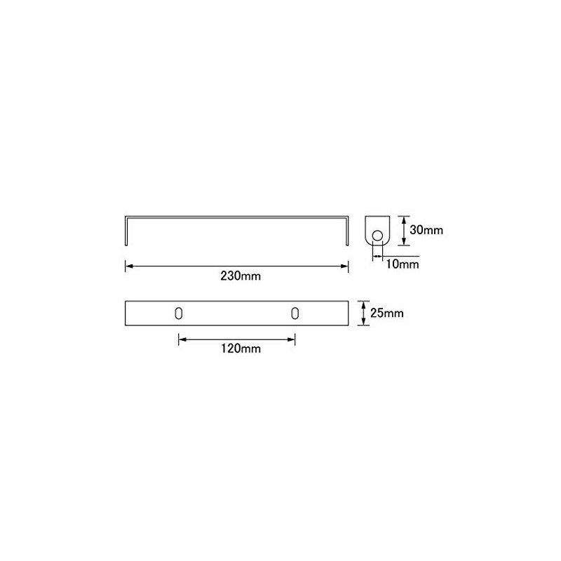POSH 090396-06 Universal Rear Turn Signal Plate L Black Motorcycle