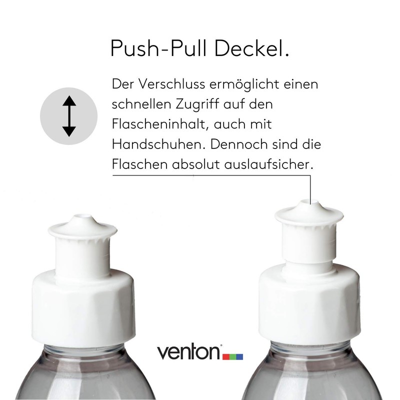 VENTON Set of 3 Empty Plastic Bottles for Filling 100