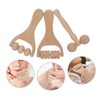 FOMIYES 3pcs Wooden Massage Roller Portable Face and Neck Massage