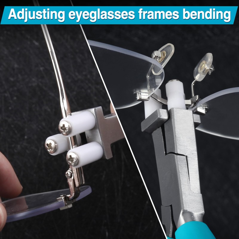 LEONTOOL 6 Inches Optical Trident Pliers Adjusting Eyeglasses Leg Eyeglass