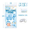 Welcome Home Baby Boy Yard Banner Sign, 6x3 ft Newborn
