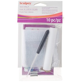 Sculpey Tools Bead Making Kit, Complete 10 piece set of polymer oven-bake clay jewelry making tools, DIY jewelry crafts, great for all skill levels