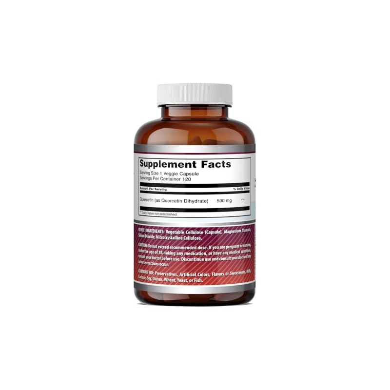 Amazing Nutrition | Quercetin, 500 Mg 120 Caps | Quercetina,