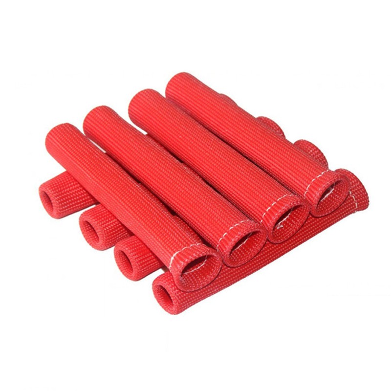8Pcs 2500° Spark Plug Wire Boots Protector Sleeve Heat Shield