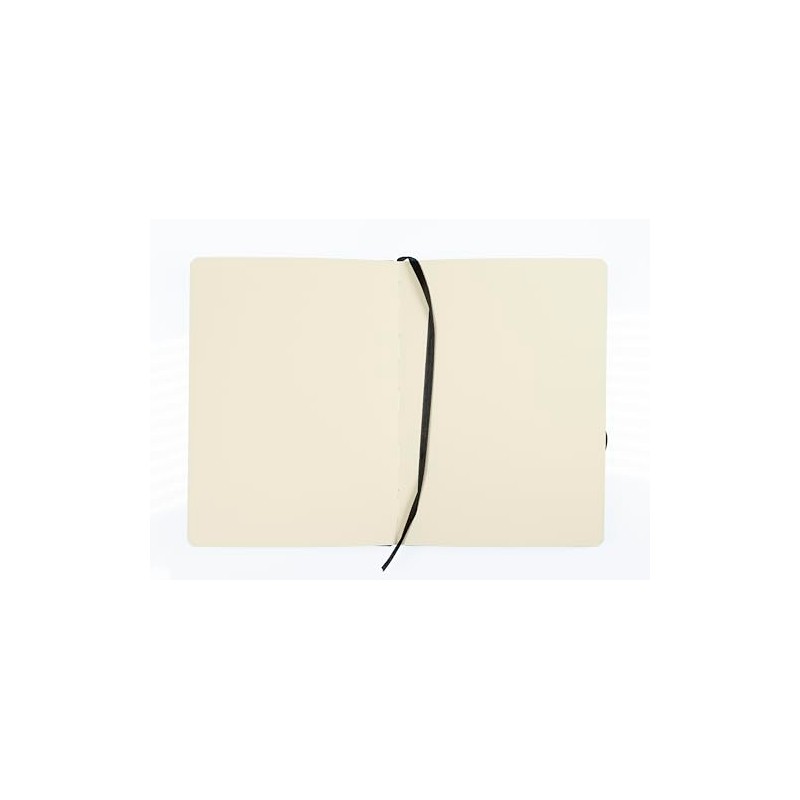 Kangaro Art Sketchbook A5 Black PU Hard Cover 80 Sheets