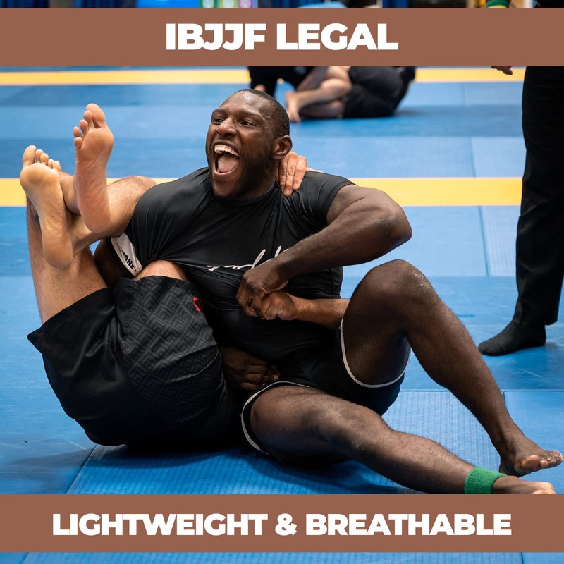 Gold BJJ Foundation Rash Guard - Ranked No-Gi and Gi