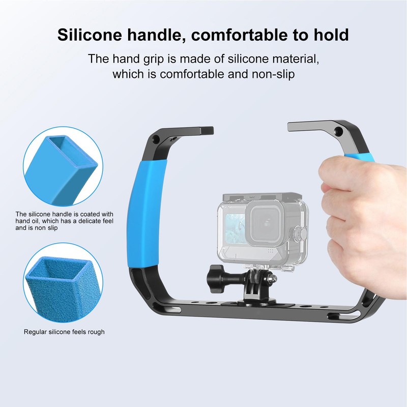 Underwater Diving Rig Tray Mount, Video Light Handheld Stabilizer with