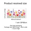 NXUEBDU Static Cling Flower Window Decals, Double-Sided Floral Clings, Removable