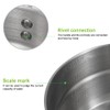 MOVKZACV Stainless Steel Camping Cooking Pot with Lid and Foldable
