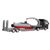 Alloy Semi Flatbed Trailer Truck Toy with Submarine Educational Realistic