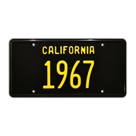 California Vintage Hot Rod | 1967 | Metal Stamped Vanity License Plate