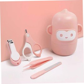 Kisangel 1Set Nail Clipper Set Nail Care Kit with Rounded Edge File Safe Grooming Tools for Newborns Adorable Storage Case for and Storage
