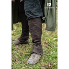 Burgschneider - Seran Leg Warmers - Brown (L, Unisex, Wool) Medieval Fantasy - Ranger