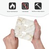 ybclf White Gold Marble Light Switch Cover 2 Gang Double
