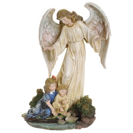 Joseph's Studio Angel Collection by Roman Exclusivo Ángel Guardián con Niños Figura, 8.5 Pulgadas