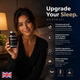 Overnight Balance | Sleep Support Supplement | 90 Capsules | by Moderaci