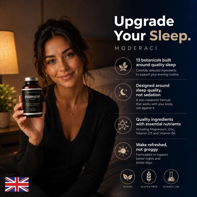 Overnight Balance | Sleep Support Supplement | 90 Capsules |