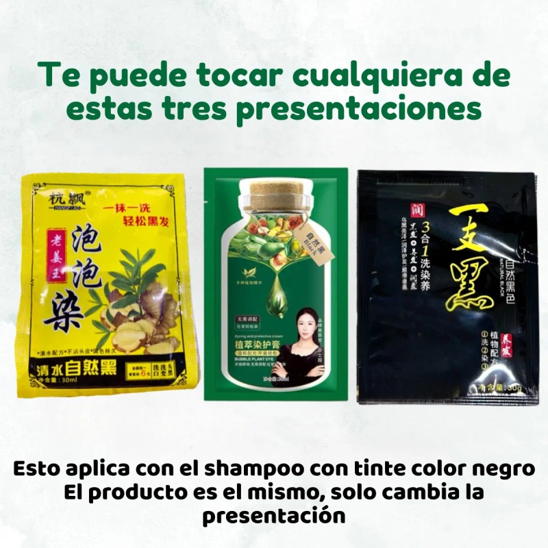 Shampoo Cubre Canas 15min Tinte Instantáneo Jengibre 12pz F