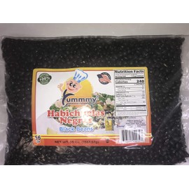 Yummmy Black Beans/Frijoles, 56 Oz (3.5 lbs), Kosher Certified, 100% Natural, Dried, Produce from Michigan USA