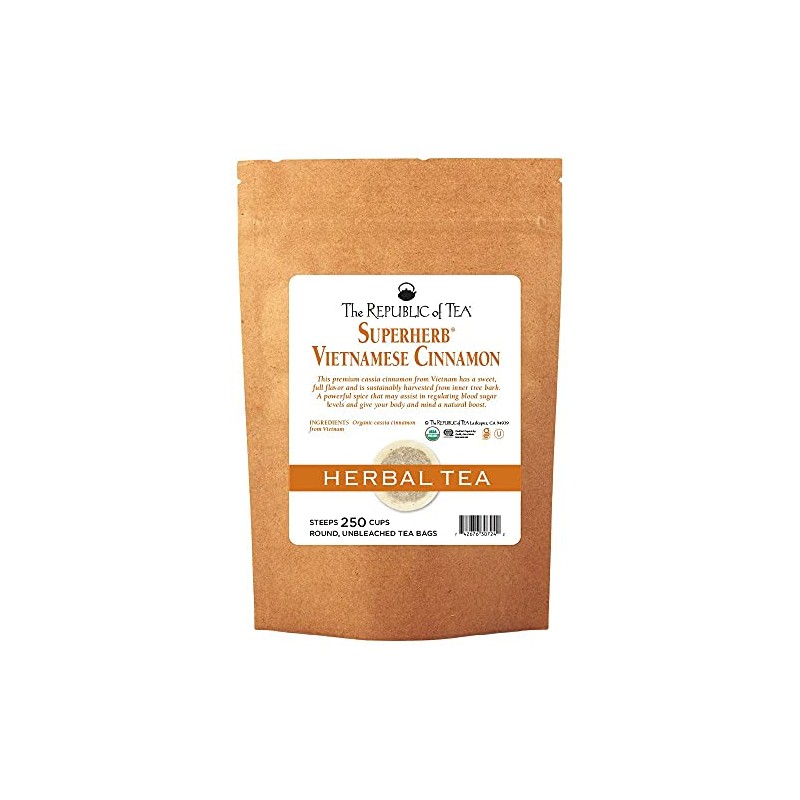The Republic of Tea - Organic Vietnamese Cinnamon Herbal Tea,