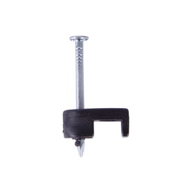 Gardner Bender PSB-160 Low-Voltage Plastic Staples, 3/16 Inch., Secures Bell / Speaker Wire, For Wood Applications, Polyethylene - UV Resistant, Splinter Free, 100 Pk., Black