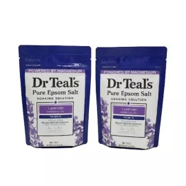 Dr. Teal's 닥터틸즈 라벤더 앱섬솔트 입욕제 1.36kg x2개 [유칼립튜스] Dr. Teal's Lavender Epsom Salt Bath Soak 1.36kg x 2 [Eucalyptus]