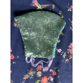 Face Mask triple Layer Cloth Handmade Washable Color Sequin C