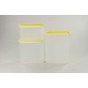 TUPPERWARE Quadro Optimum P24645 1.7 L White Yellow Container Storage
