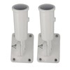 2Pcs Adjustable Flag Pole Holder Aluminium Alloy Metal Wall Mount