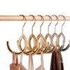 Kabquluz Unique Twist Design Bag Hanger Purse Hooks Closet Rod