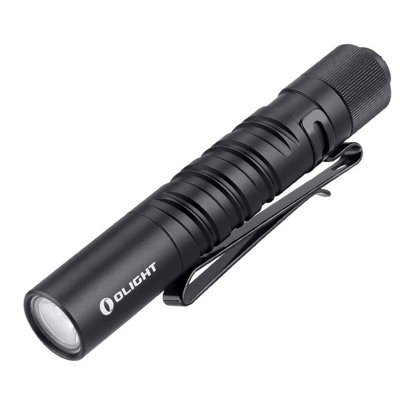 OLIGHT I3T EOS Penlight Torch 180 Lumens 60 Meters Throw Mini AAA EDC Flashlight Everyday Pocket Carry Outdoor Gear for Dog Walking, Hiking, Camping, Jogging, Maintenance (Black)