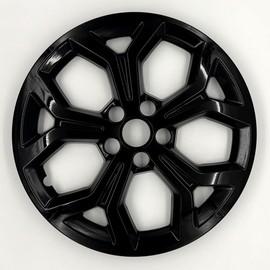 17" Gloss Black Wheel Skins for Jeep Compass Sport/Latitude 2024-2025 (Set of 4)