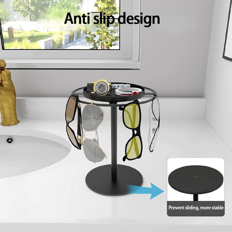 Integrated Jewelry Tray Sunglasses Organizer Weighted Base Sunglasses Organizer Can