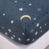Chickwin Super King Size Fitted Sheets -30cm Deep, Blue Moon