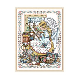 Amiiba Stamped Cross Stitch Kits, Angel Woman DIY 11CT 20.0x26.0 inch (Angel)