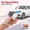 CARFRULTER for Lexus Key Fob Cover with Pearl Car Keychain,