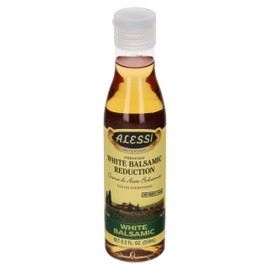 Alessi Balsamic Vinegar Reduction, Autentico from Italy, Ideal on Caprese Salad, Fruits, Cheeses, Meats, Marinades, White Balsamic (White Balsamic, 8.5 Fl Oz (Pack of 6))