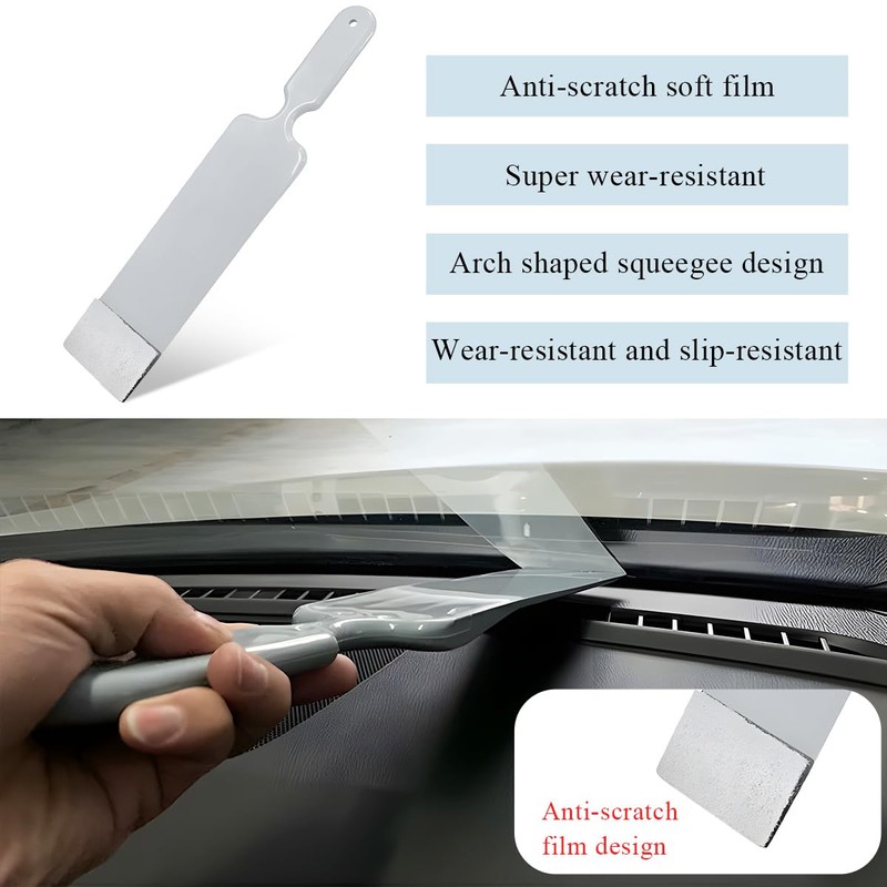 Yourkar Car Paddle Squeegee, Flat Long Handle Window Tint Film