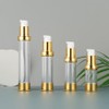 UPSTORE 4Pcs 30ml/1oz Empty Plastic Airless Pump Bottle Refillable Vacuum