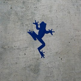 Transparent Decal Stickers of Frog Silhouette 2 (Navy Blue) Premium Waterproof Vinyl Decal Stickers for Laptop Phone Accessory Helmet Car Window Mug Tuber Cup Door Wall Decorati ANDSKUS814203AB080322