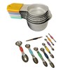 Household magnetic stainless steel measuring cups and spoons， A set