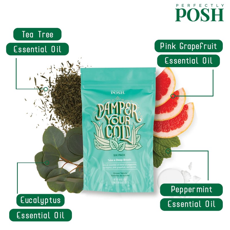 Perfectly Posh - Pamper Your Cold Shower Tablets - Essential